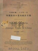 中华民国二十八年一月海关进出口贸易统计月报 1939 PDF电子版封面 上海总税务司署统计科编