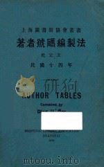著者号码编制法 1925 PDF电子版封面 杜定友编