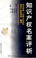 知识产权名案评析 1996 PDF电子版封面 7800564363 宿迟主编;马来客等撰稿;北京市第一中级人民法院知识产权审判庭