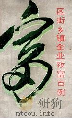 区街乡镇企业致富百例 1987 PDF电子版封面 7800330265 刘卫东,石磊,郑家全,郑洪祥主编