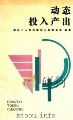 动态投入产出 1988 PDF电子版封面 7205005140 赵新良等编著