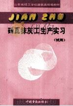 砖瓦抹灰工生产实习 试用 1993 PDF电子版封面 7504513318 山东省劳动局组织编写