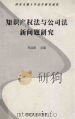 知识产权法与公司法新问题研究 1999 PDF电子版封面 7560414273 马治国主编