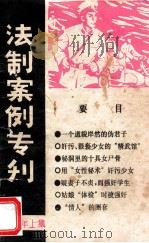 法制案例专刊 1986年 上 1986 PDF电子版封面 (法制案例)编辑部