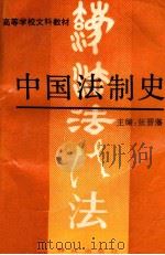 高等学校文科教材 中国法制史 1995 PDF电子版封面 750140688X 张晋藩主编