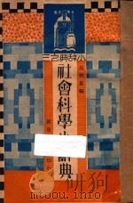 社会科学小辞典   1935  PDF电子版封面    施伏量编著 