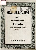 为小提琴与钢琴的奏鸣曲 1987 PDF电子版封面 徐颂仁著