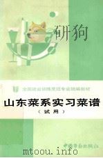 山东菜系实习菜谱:试用 1989 PDF电子版封面 7504503673 劳动部培训司组织编写