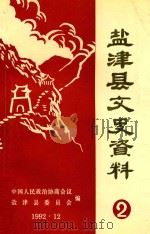 盐津县文史资料 2 1992 PDF电子版封面 中国人民政治协商会议盐津县委员会