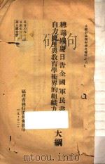 总裁国庆日告全国军民书讨论大纲  自力更生与教育学术界的组织力讨论书   1940  PDF电子版封面    福建省执行委员会编 