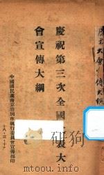 庆祝第三次全国代表大会宣传大纲 1929 PDF电子版封面 中国国民党南京特别市执行委员会宣传部编