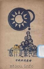 国民党是什么 1927 PDF电子版封面 (甘肃省政府)编