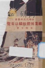 职业团体组织法要览 1928 PDF电子版封面 张梓生著