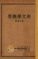 新文学概要 1936 PDF电子版封面 吴文祺著