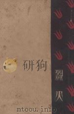 烈火 1927 PDF电子版封面 黎锦明著