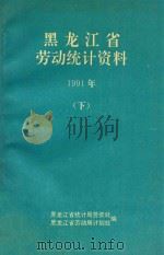黑龙江省劳动统计资料  1991年  下（1992 PDF版）
