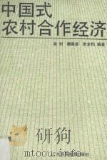 中国式农村合作经济 1989 PDF电子版封面 7536104219 梁钊等编著