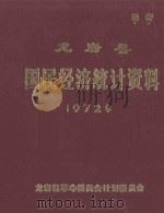 龙岩县国民经济统计资料 1972 1976 PDF电子版封面 龙岩县革命委员会计划委员会编