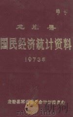 龙岩县国民经济统计资料 1973 1976 PDF电子版封面 龙岩县革命委员会计划委员会编