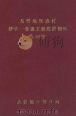 龙岩地区农村统计一套表主要经济指标 1992年 1992 PDF电子版封面 马先富主编;李金水,张招厚副主编