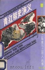 青红帮史演义 1901 PDF电子版封面 7532510034 吴虞公著