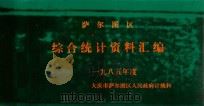 萨尔图区 综合统计资料 1985年 1986 PDF电子版封面 大庆市萨尔图区人民政府计统科