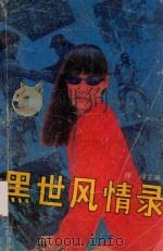黑世风情录 1992 PDF电子版封面 7531308320 徐峰主编