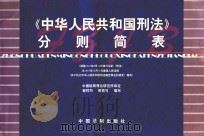 《中华人民共和国刑法》分则简表 1998 PDF电子版封面 7800833909 鄢祥均,鲜铁可编写