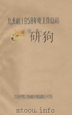 鸟类组1958年度工作总结(初稿) 1958 PDF电子版封面 中国科学院云南热带生物资源综合考察队编