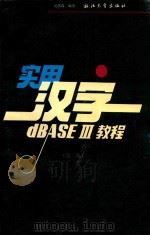 实用汉字dBASEⅢ教程 1996 PDF电子版封面 7308018172 吴洪森编著