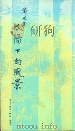 太阳下的风景 1983 PDF电子版封面 9620402510 黄永玉著