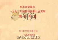 四川省华蓥市1993年国民经济和社会发展统计年鉴（1994 PDF版）