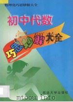初中代数巧思妙解大全 1998 PDF电子版封面 756340810X 赵云田主编;刘炳华,郭炳臣,董宪强,李绍莫,姜浩,田百伶,王