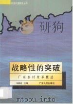 战略性的突破 广东农村改革概述 1991 PDF电子版封面 7218006340 马恩成主编