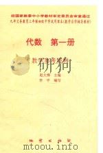 代数 第1册 教学参考资料 1996 PDF电子版封面 7116019294 赵大悌主编;李平编写