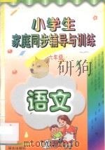 小学生家庭同步辅导与训练·六年级·语文 1996 PDF电子版封面 7801261011 英茹编著