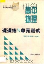 高中物理课课练与单元测试  高中二年级第一学期（ PDF版）