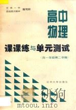 高中物理课课练与单元测试  高中一年级第二学期（ PDF版）