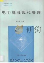 电力建设现代管理 1989 PDF电子版封面 7563001999 袁光裕主编