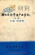 抚松县园参生产大事记 初稿 1986 PDF电子版封面 陈福增主编