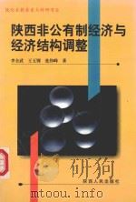 陕西非公有制经济与经济结构调整 1999 PDF电子版封面 722405304X 李全武,王玉钏,张伟峰著