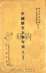 中国历史大事年表 第1分册 1955 PDF电子版封面 中国古代及中世纪史第一教研室编