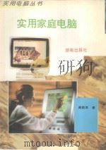 实用家庭电脑 1995 PDF电子版封面 7543810190 龚晓萍著