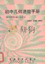 初中几何速效手册（1993 PDF版）