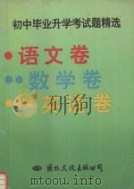 初中毕业升学考试题精选  语文卷  数学卷  英语卷（1994 PDF版）