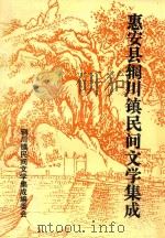 惠安县辋川镇民间文学集成 1993 PDF电子版封面 辋川镇民间文学集成编委会编