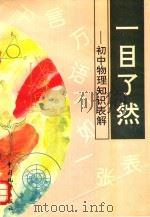 一目了然  初中物理知识表解（1994 PDF版）