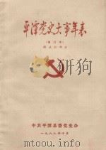 平潭党史大事年表 解放前部分 修订本 1988 PDF电子版封面 中共平潭县委党史办编
