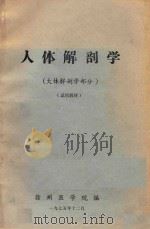 人体解剖学  人体解剖学部分（1975 PDF版）
