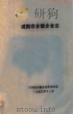 咸阳市乡镇企业志  送审稿（1993 PDF版）